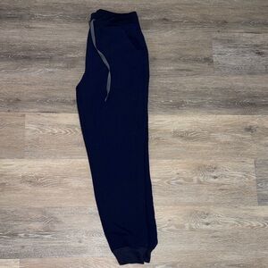 Figs Navy High Wasted Zamora Scrub Pants